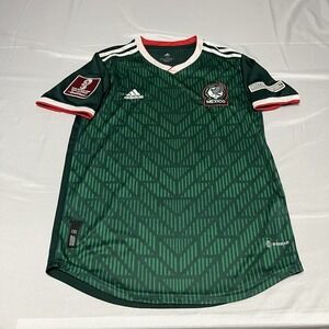 Adidas Mexico 2022 World Cup Soccer Jersey Mens Medium Green Home Football